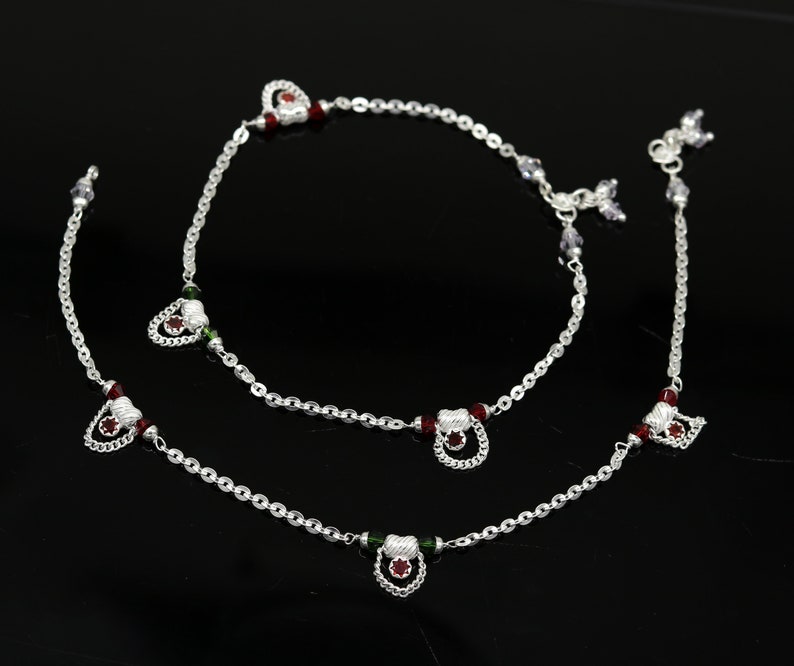 bridesmaid anklets personalized gifting foot bracelet light weight anklet nank220 10.5 925 solid sterling silver gorgeous ankle bracelet