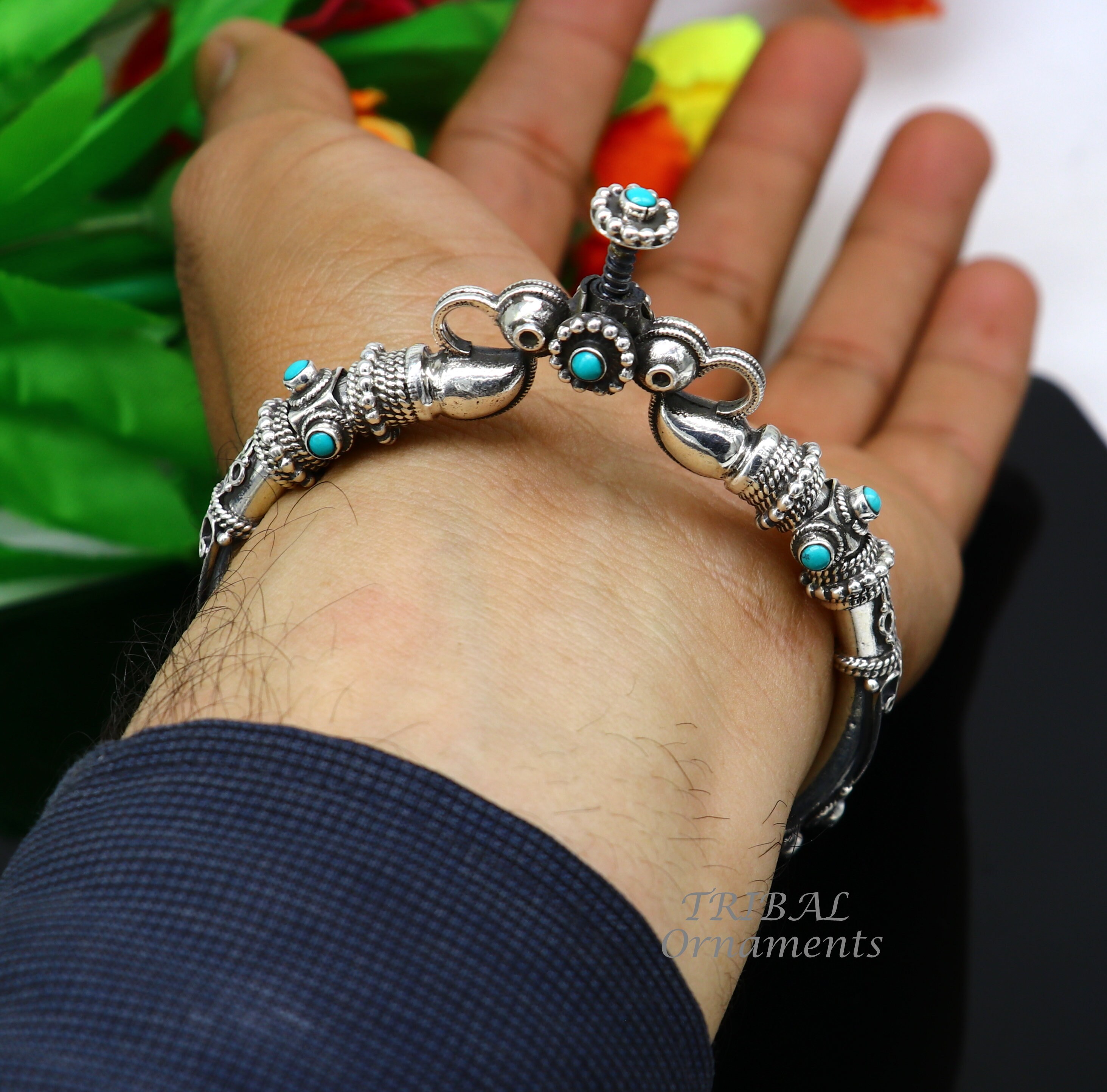 アクセサリー vintage turquoise silver925 bangle Boho 925 Sterling Silver Vintage Turquoise Tibetan Tibet
