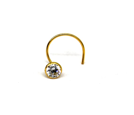Stone nose pin sale design