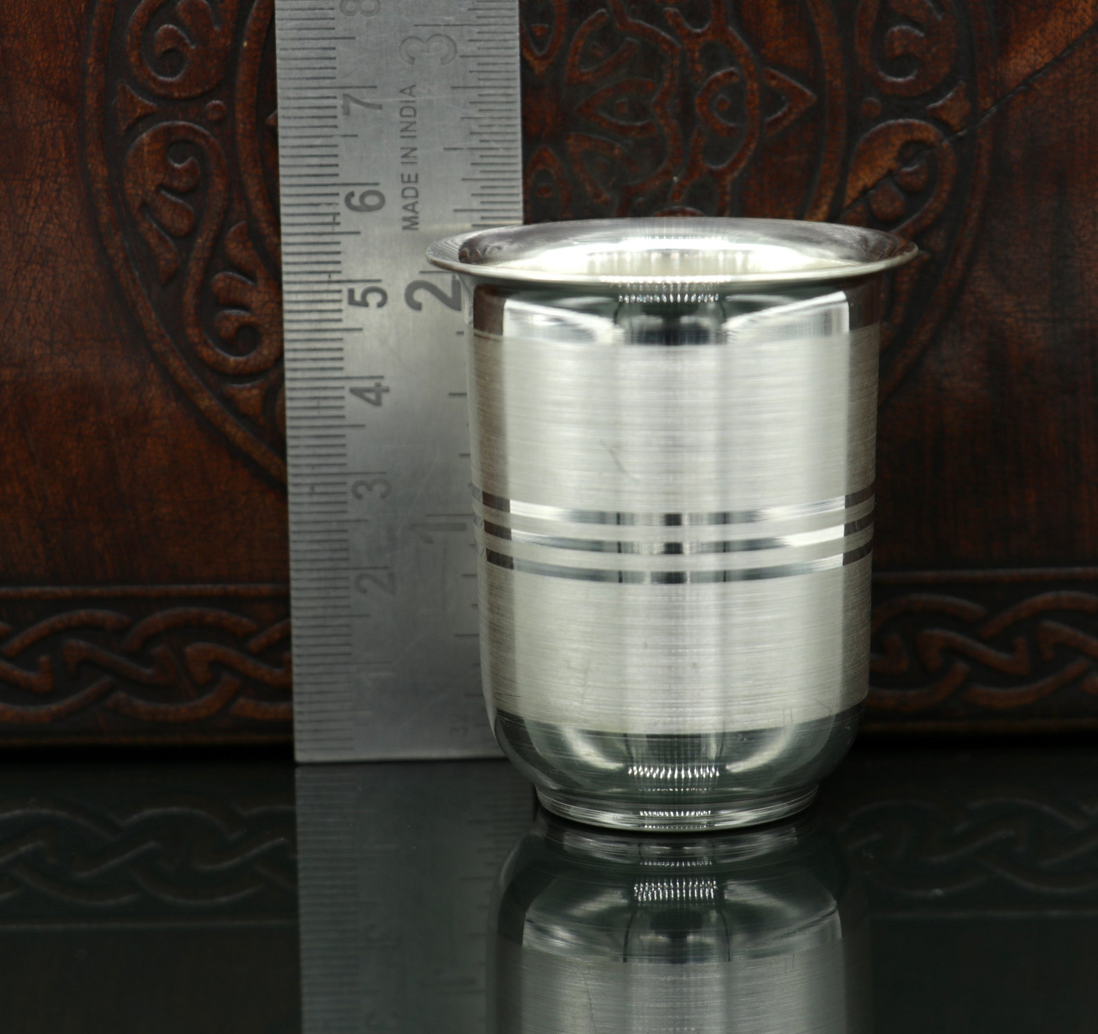 999 Silver Baby Glass Set Water/milk Glass Tumbler Best Etsy