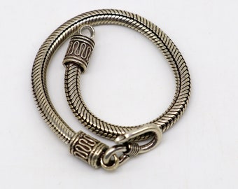 アクセサリー INDIAN JEWELRY Square Stamp Bracelet 4.5mm 7