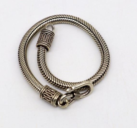 Fascinating Vintage Navajo Native American Sterling Silver Link Bracelet Fascinating Vintage Navajo Native American Sterling Silver Link Bracelet
