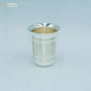 925pure fine silver handmade water milk cup tumbler,silver tumbler, silver baby food flask, silver utensils gifts sv318