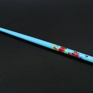 925 sterling silver customized rose flower design hair pin with wooden painted  stick amazing hair jewelry brides gifting  hc11