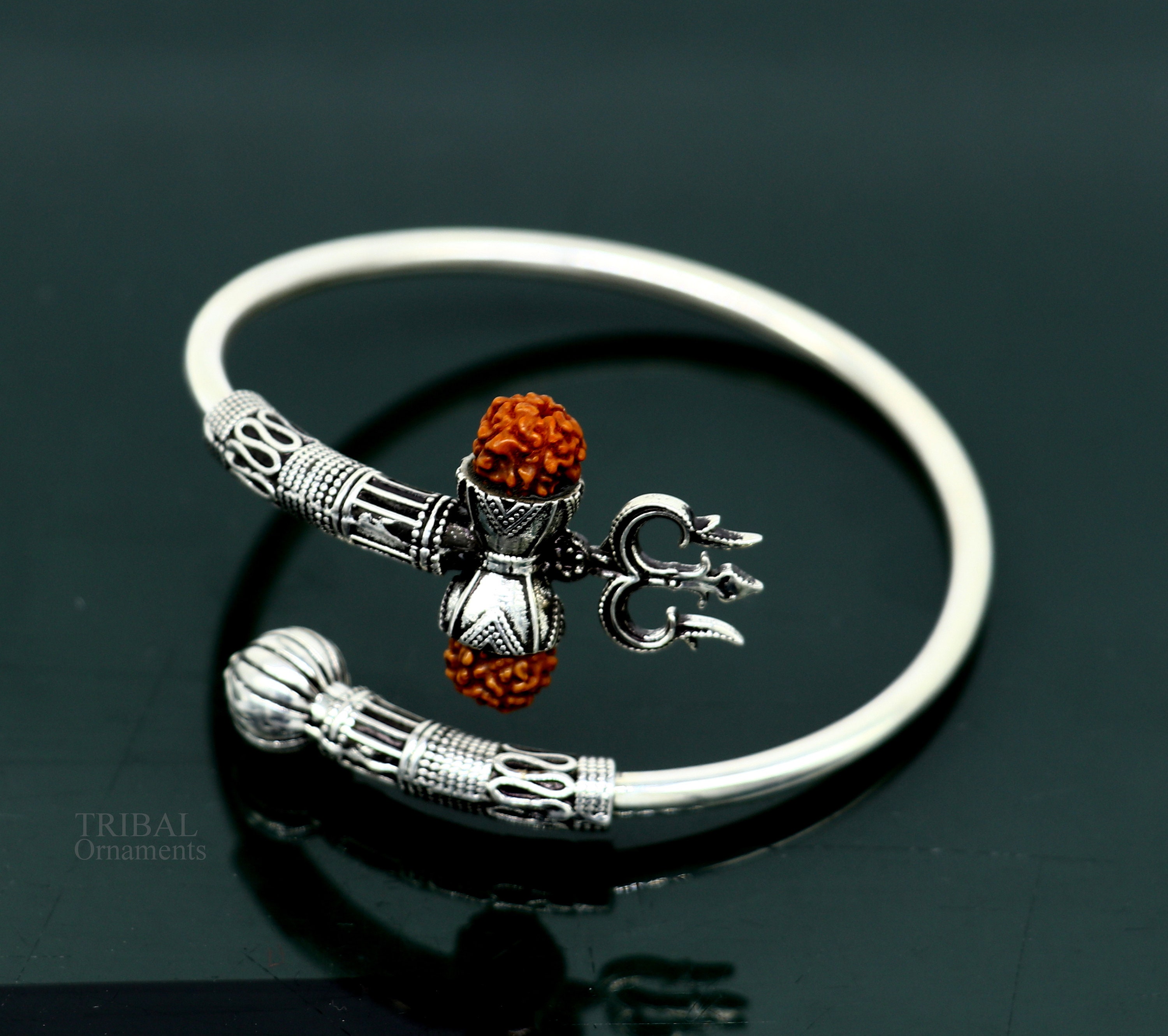 Silver damru sale bracelet