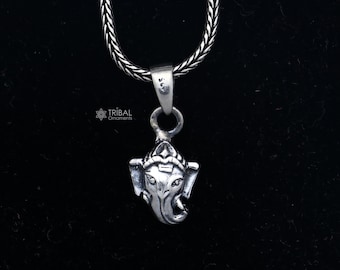 925 Sterling silver handmade lord Ganesha pendant nsp862