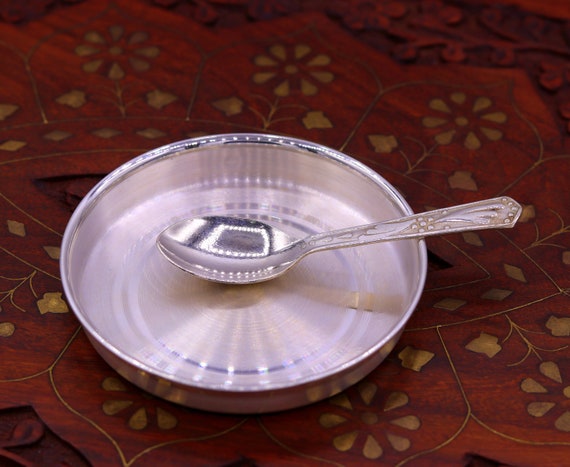 Silver Baby Spoon and Bowl Set
