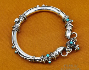 925 Sterling Silver Handmade Vintage Peacock Design Turquoise