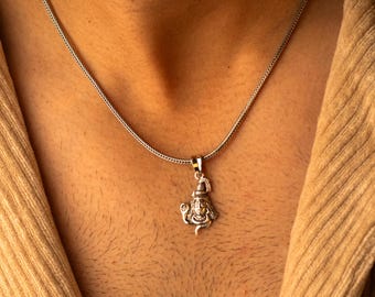 925 sterling silver amazing designer Hindu idol Lord Shiva pendant, excellent gifting unisex locket pendant customized jewelry ssp1647