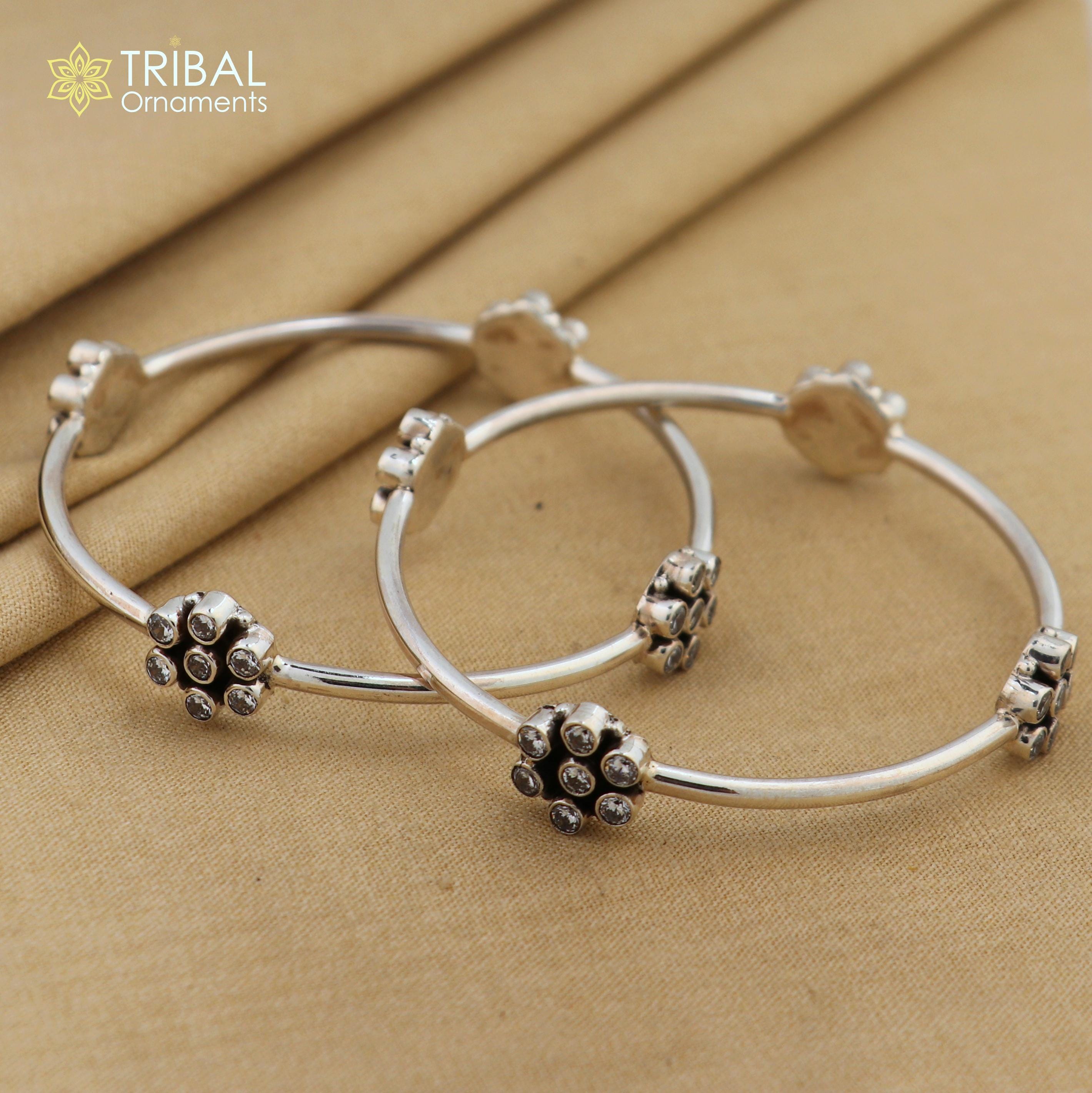 925 Sterling Silver Plain Bangle Bracelet With Gorgeous