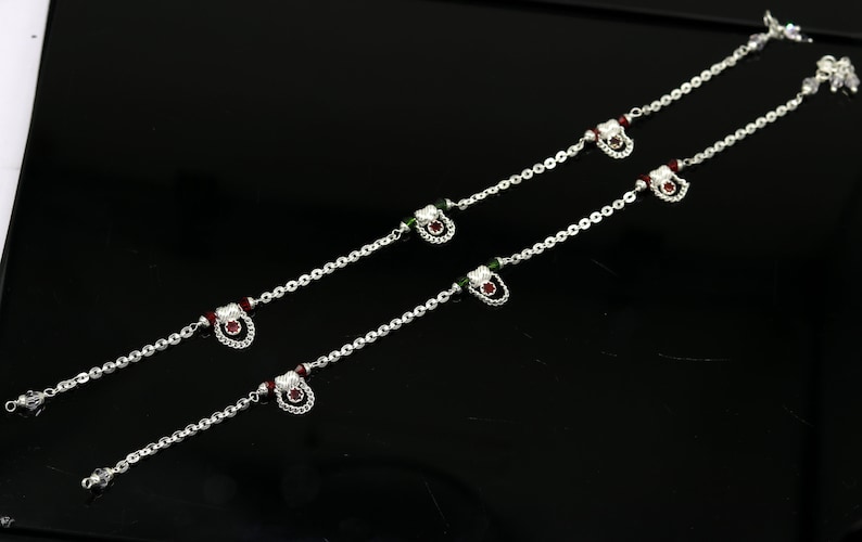 bridesmaid anklets personalized gifting foot bracelet light weight anklet nank220 10.5 925 solid sterling silver gorgeous ankle bracelet