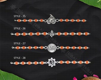 ベスト 42 ラキ コレクション 925 スターリング シルバー ルドラクシャ