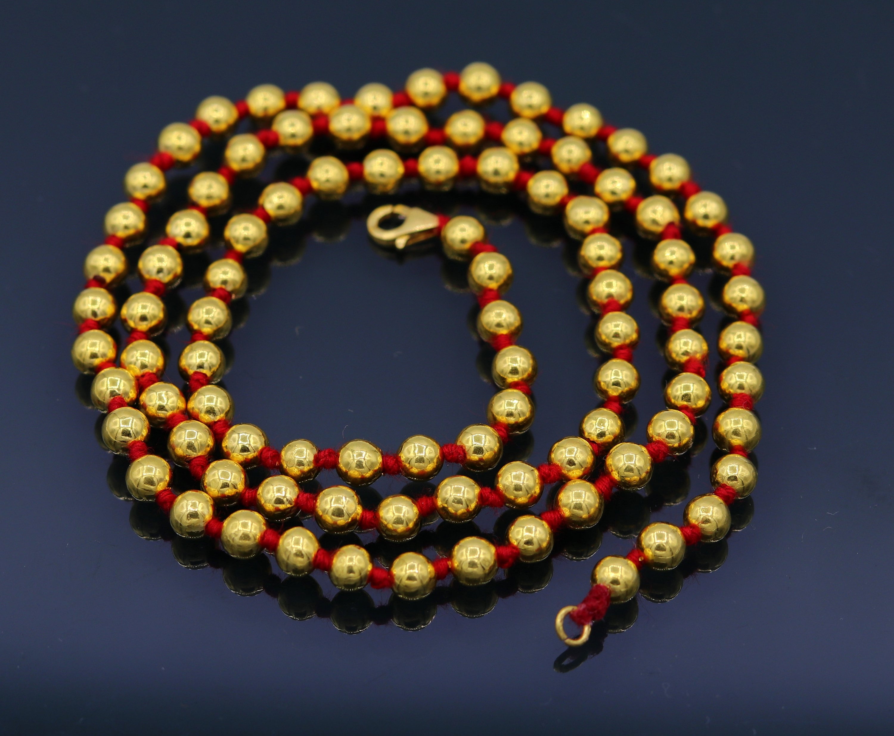 20kt gold beads necklace bracelet elements 100pc handmade gold beads