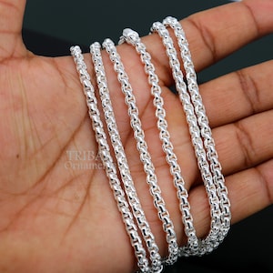 2/3/4mm 925 Sterling Silver Handmade Amazing Delicate Solid