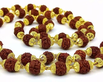 Hallmarked 22k Yellow Gold Rudraksha 