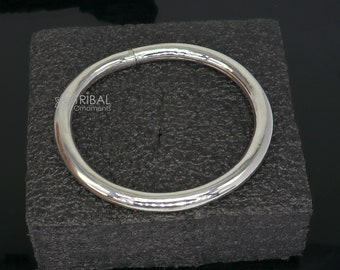 【L'Appartement】 で購入した bangle 925 Sterling Silver Plain Shiny Bright Bangle Bracelet Kada