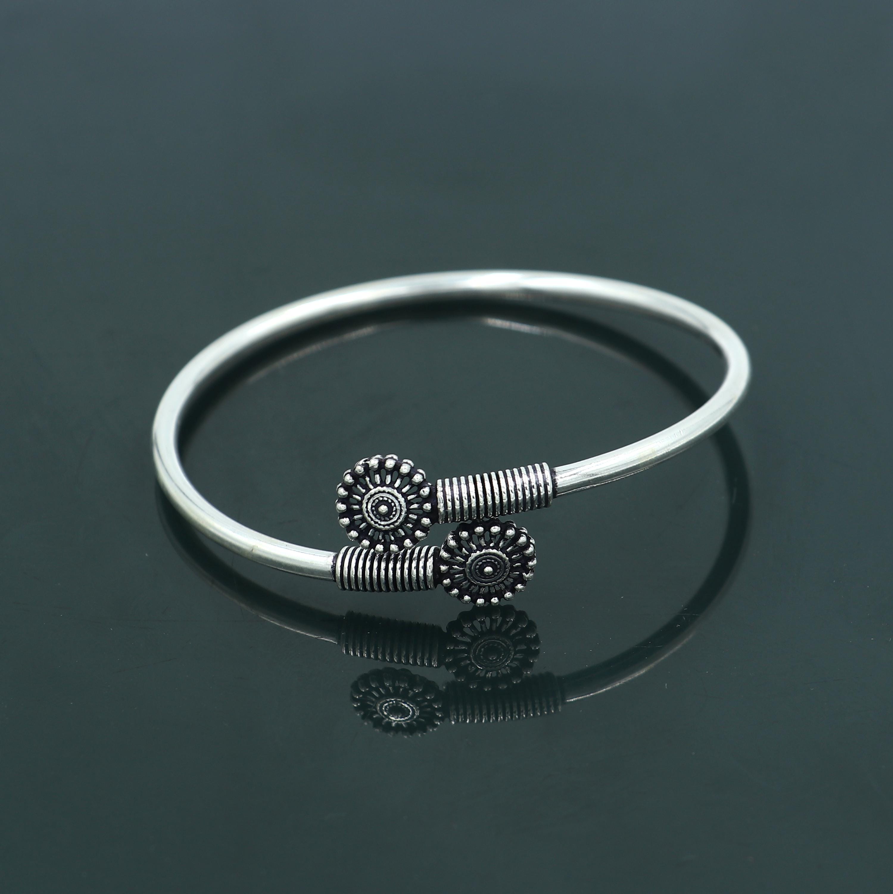 アクセサリー silver 925 simple design bangle Amazon.com: Handmade 925 Sterling Silver Bracelet For Women