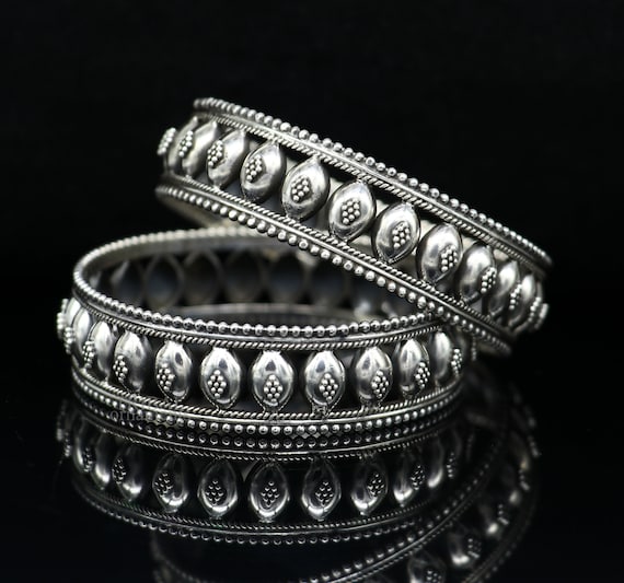 925 Sterling Silver Handmade Gorgeous Vintage Floral Design
