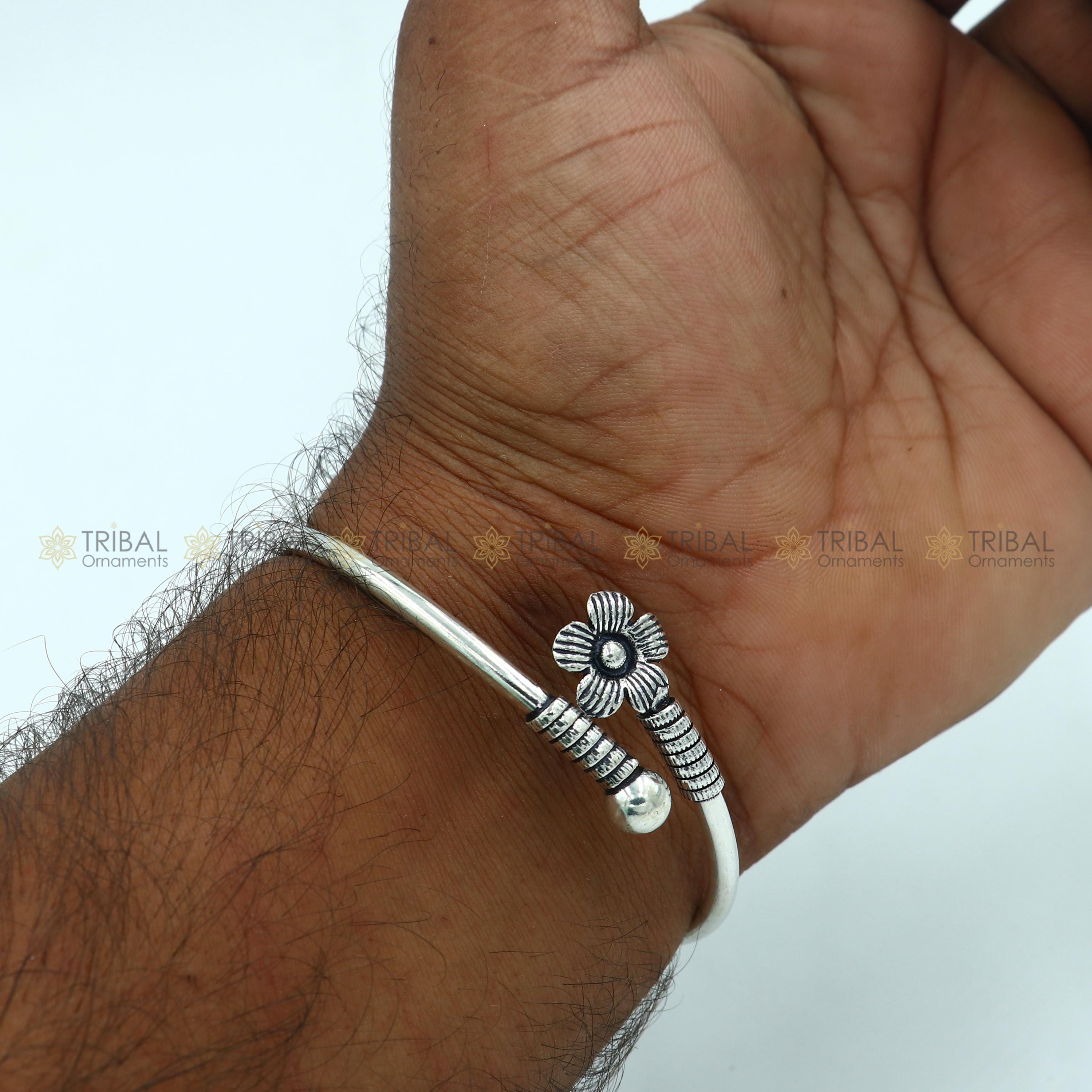 CHRISTIAN DADA　Crow Bangle 925 Sterling Silver Fabulous Cultural Trendy Lion Face