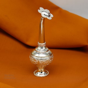 925 sterling silver vintage design Attardani, pooja spray bottle, silver perfume bottle, spray article, puja utensils, best gift su640