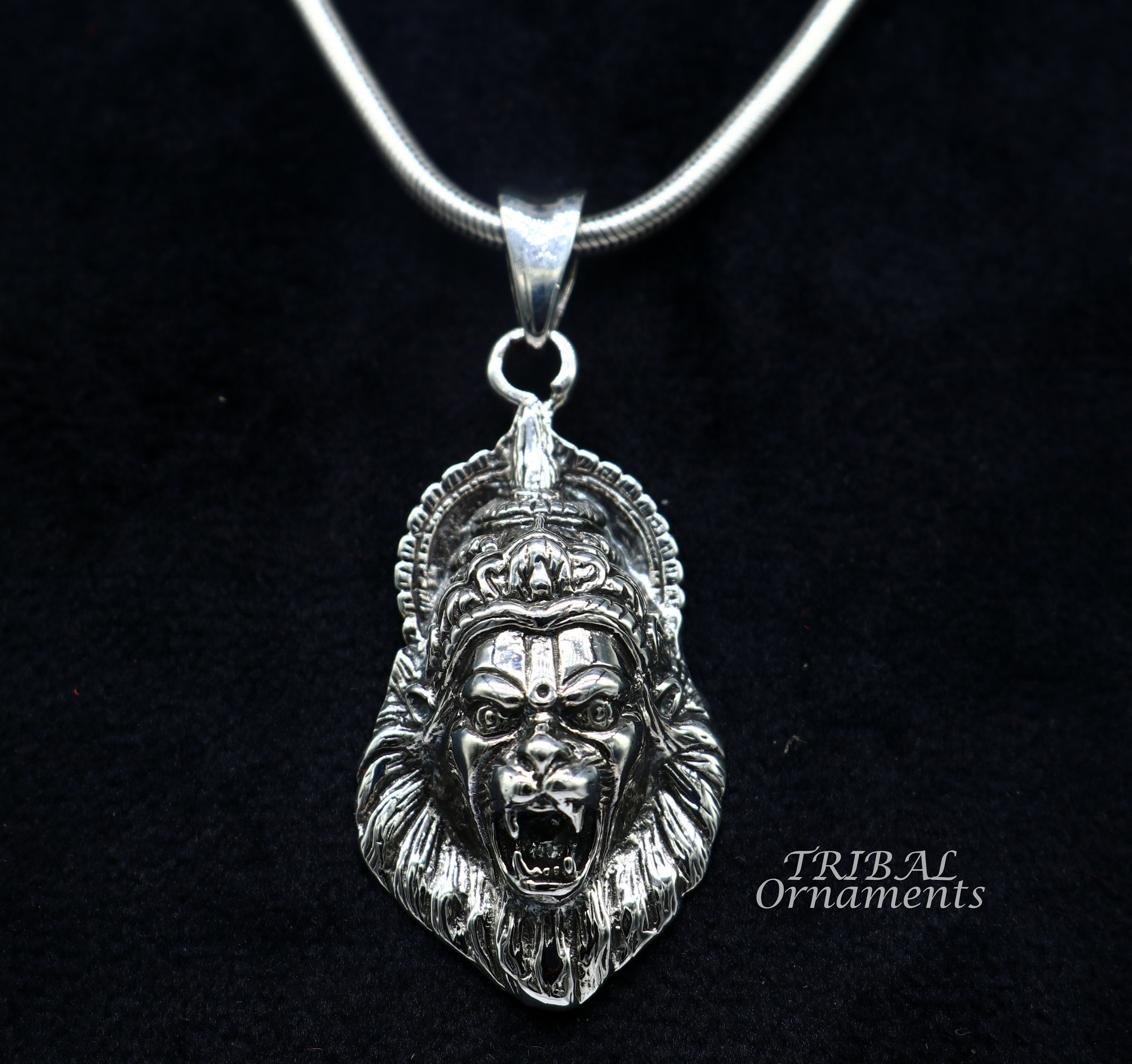 ヴィシュヌ神 ペンダント ネックレス 925 純銀製アイドル神ヴィシュヌ ナルシマ ペンダント