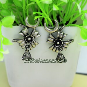 Handcrafted 925 sterling silver Ear cartilage ear plug, Ear clips earring fabulous customized bridesmaid women's upper ear jewelry s840