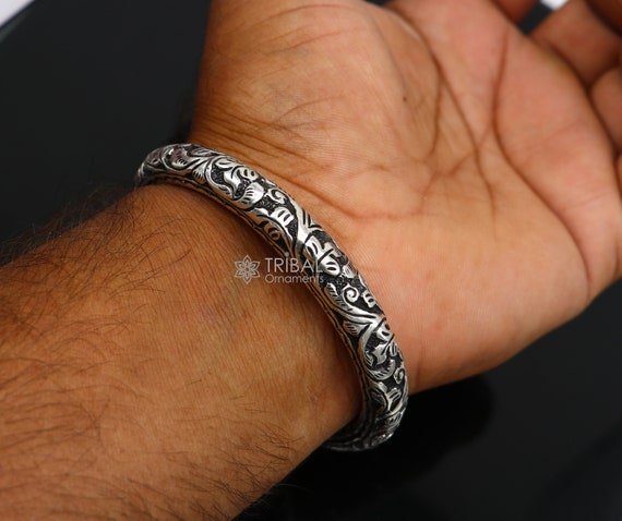 925 Sterling Silver Handmade Chitai Work Lord Shiva Trident