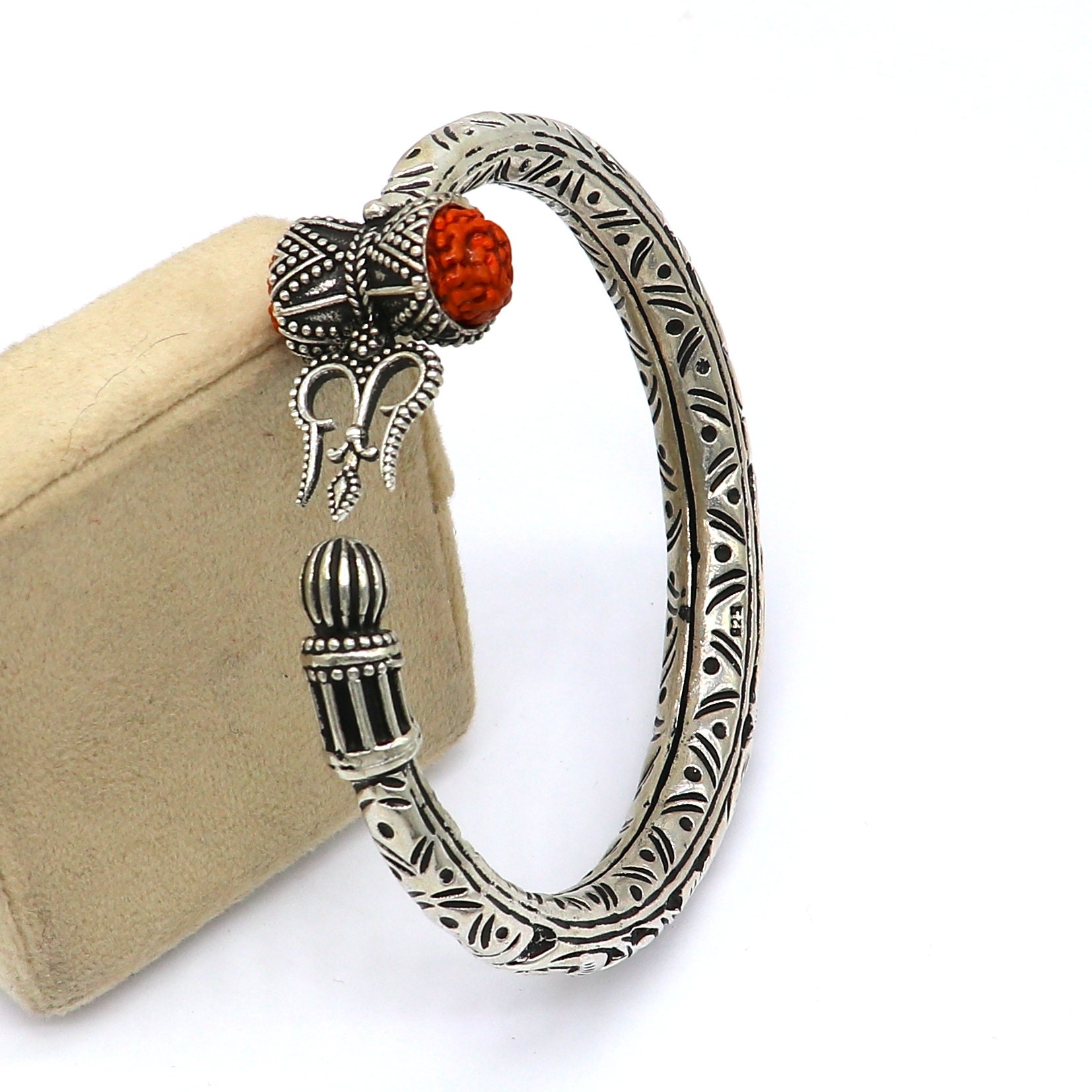 925 Sterling Silver Handmade Chitai Work Lord Shiva Trident