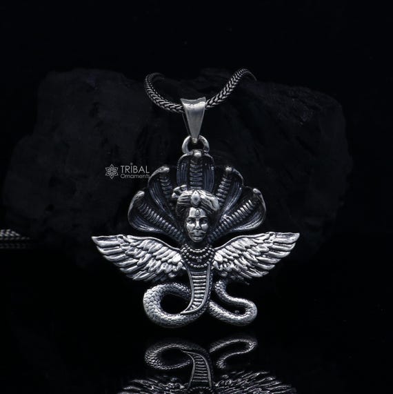 【税込?送料無料】 925 Sterling Silver Handmade Lord Kalla Ji Pendant,deity ネックレス・ペンダント