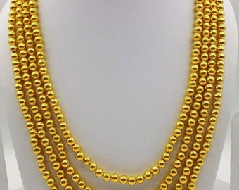 Beads Chain Wedding Gold Necklace 20k 