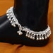 Silver Jingle Bell Adjustable Anklet – Belly Dance Ankle Bracelet – 8-10 Inches