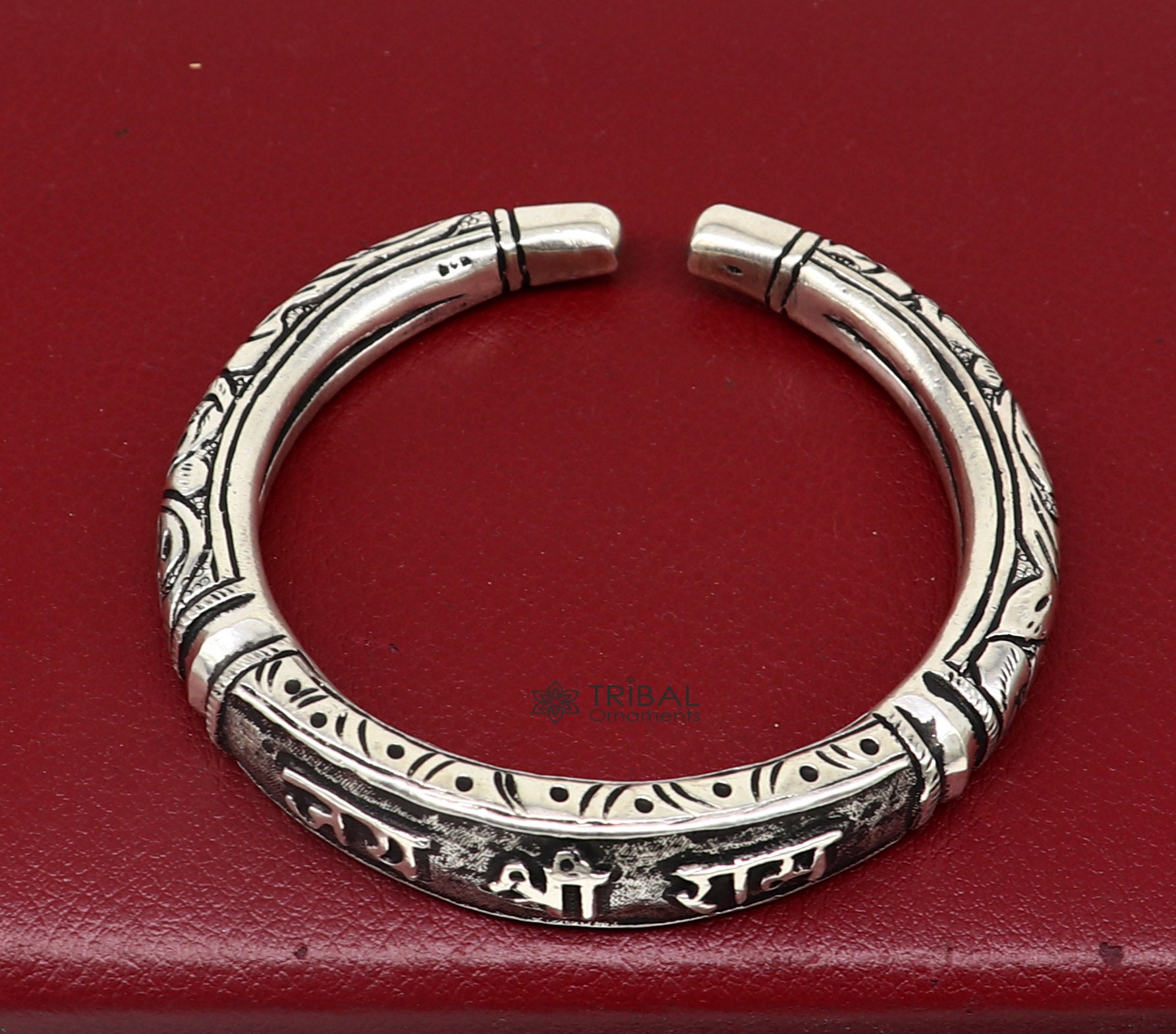 925 Sterling Silver Handmade Chitai Work jai Shree Ram Lord Rama Mantra  Bracelet Kada Best Divine Unisex Tribal Ethnic Jewelry Nsk584 - Etsy Israel