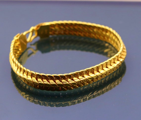 Handmade gold bracelet deals