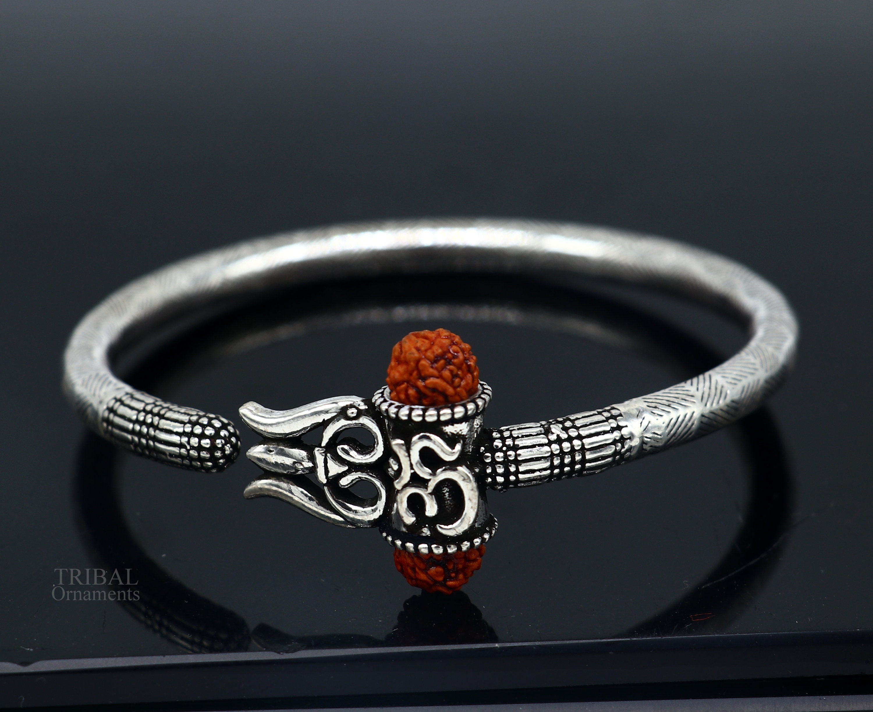 Lord Shiva Mahakal Leather Bracelet - 99 Customized Jewellery