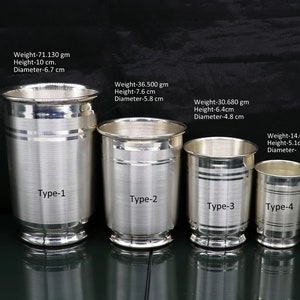999 pure fine silver handmade water milk glass tumbler, all sizes silver tumbler, silver baby food dining flask, silver utensils gift sv143
