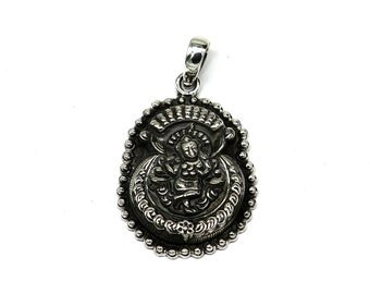 925 sterlingzilver Vintage design handgemaakte God Krishna hanger tribal buikdans tempelsieraden nsp426