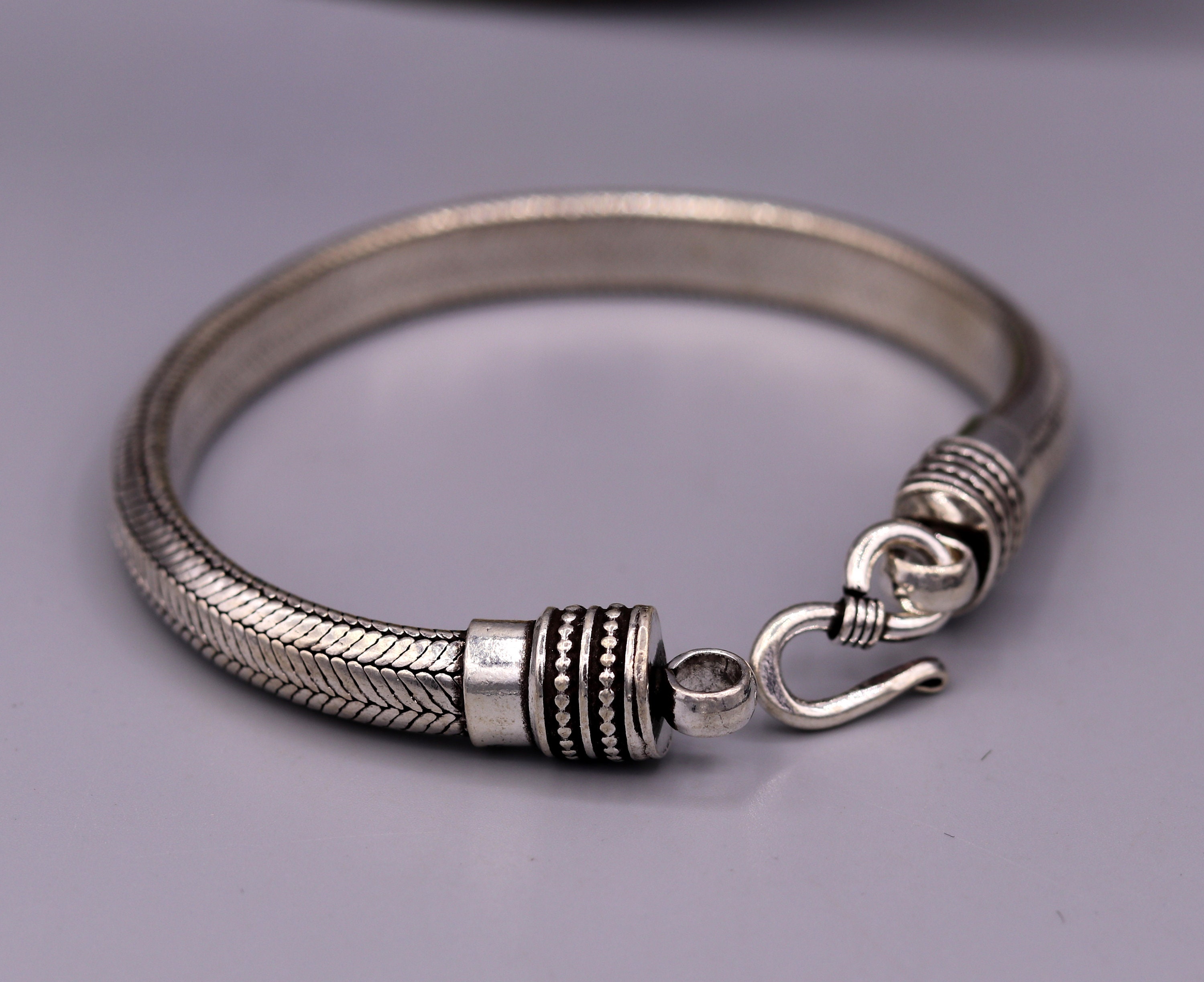 7mm Vintage Style 925 Sterling Silver Handmade Snake Chain 7mm Vintage Style 925 Sterling Silver Handmade Snake Chain