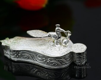 925スターリングシルバーハンドメイドの素晴らしいシンドゥルダニ