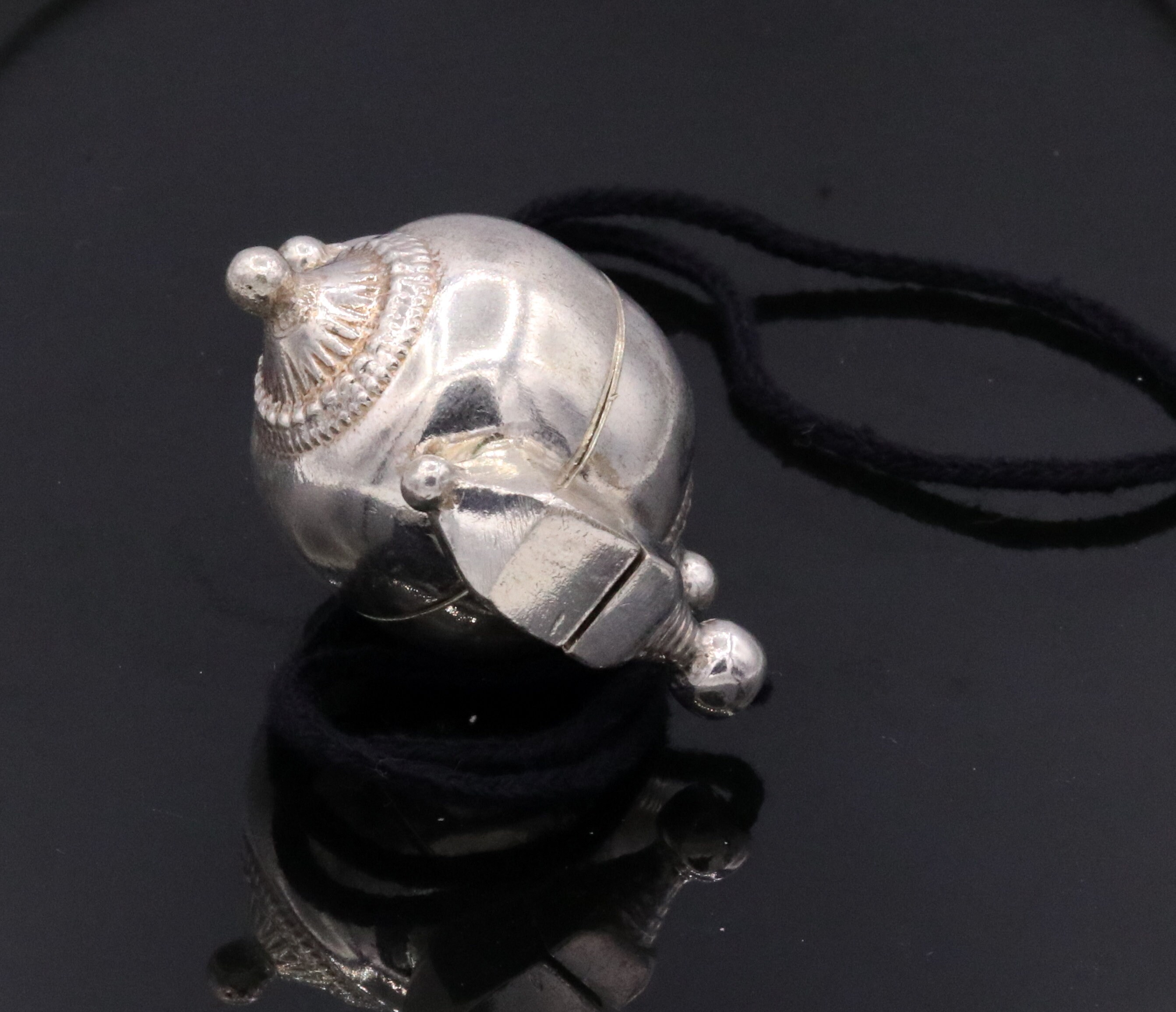 Ciondolo Lord Shiva In Argento Sterling 925 - Fatto A Mano India - Stile Vintage Religioso