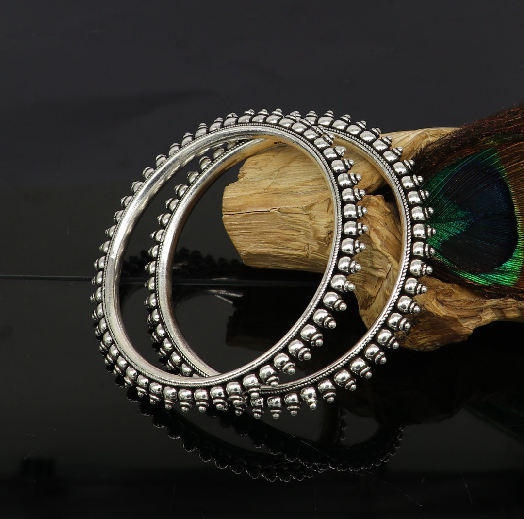 アクセサリー Vintage Silver Heavy Wide Bangle 925 925 Sterling Silver Vintage Wide Chunky Dome Hinged Heavy