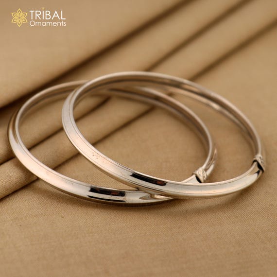 925 Sterling Silver Handmade Gorgeous Customized Plain Shiny