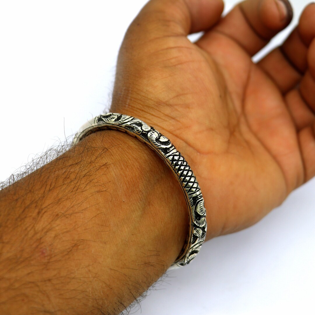 Antique silver kada clearance