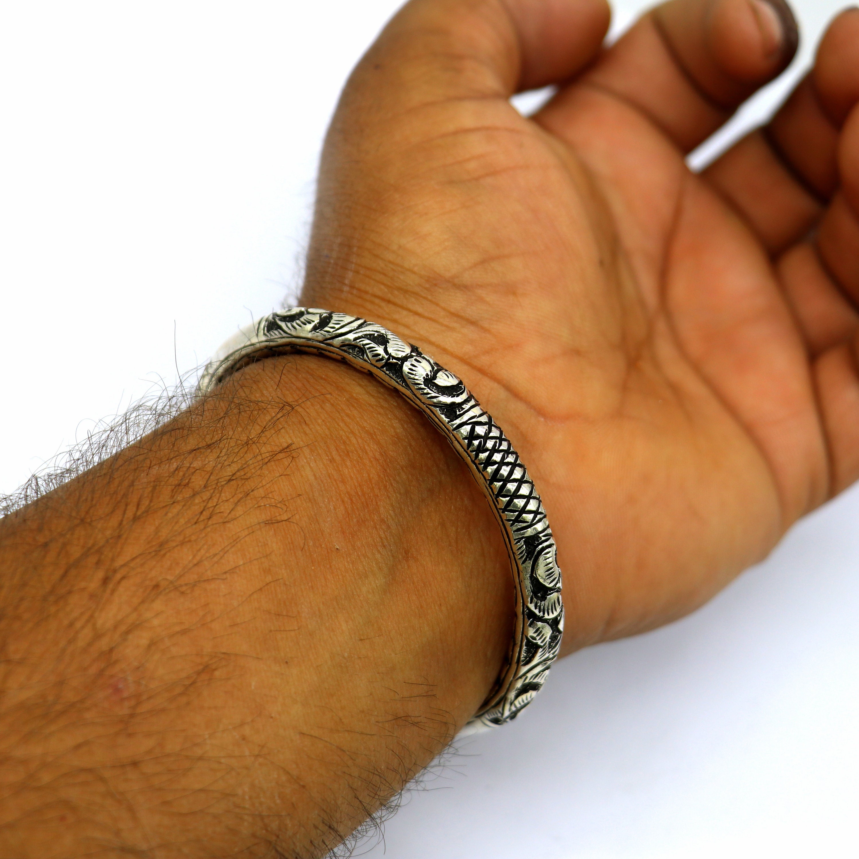 925 Sterling Silver Handmade Chitai Bangle Bracelet Kada Tribal Ethnic Jewelry Nsk828 - Etsy 925 Sterling Silver Handmade Chitai Bangle Bracelet Kada Tribal Ethnic Jewelry Nsk828 - Etsy