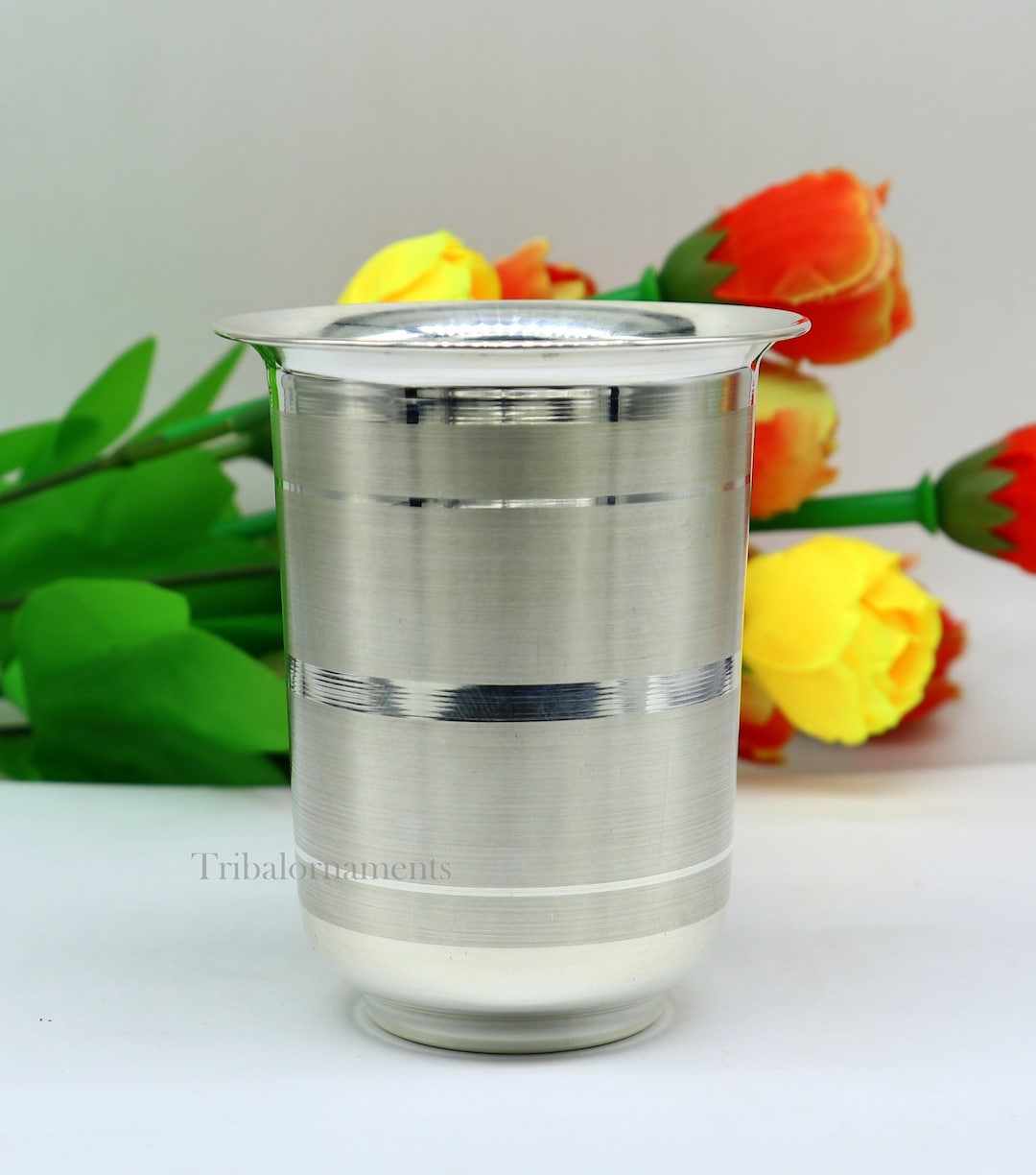 999 Silver Baby Glass Set, Water/milk Glass Tumbler, Best Gifting