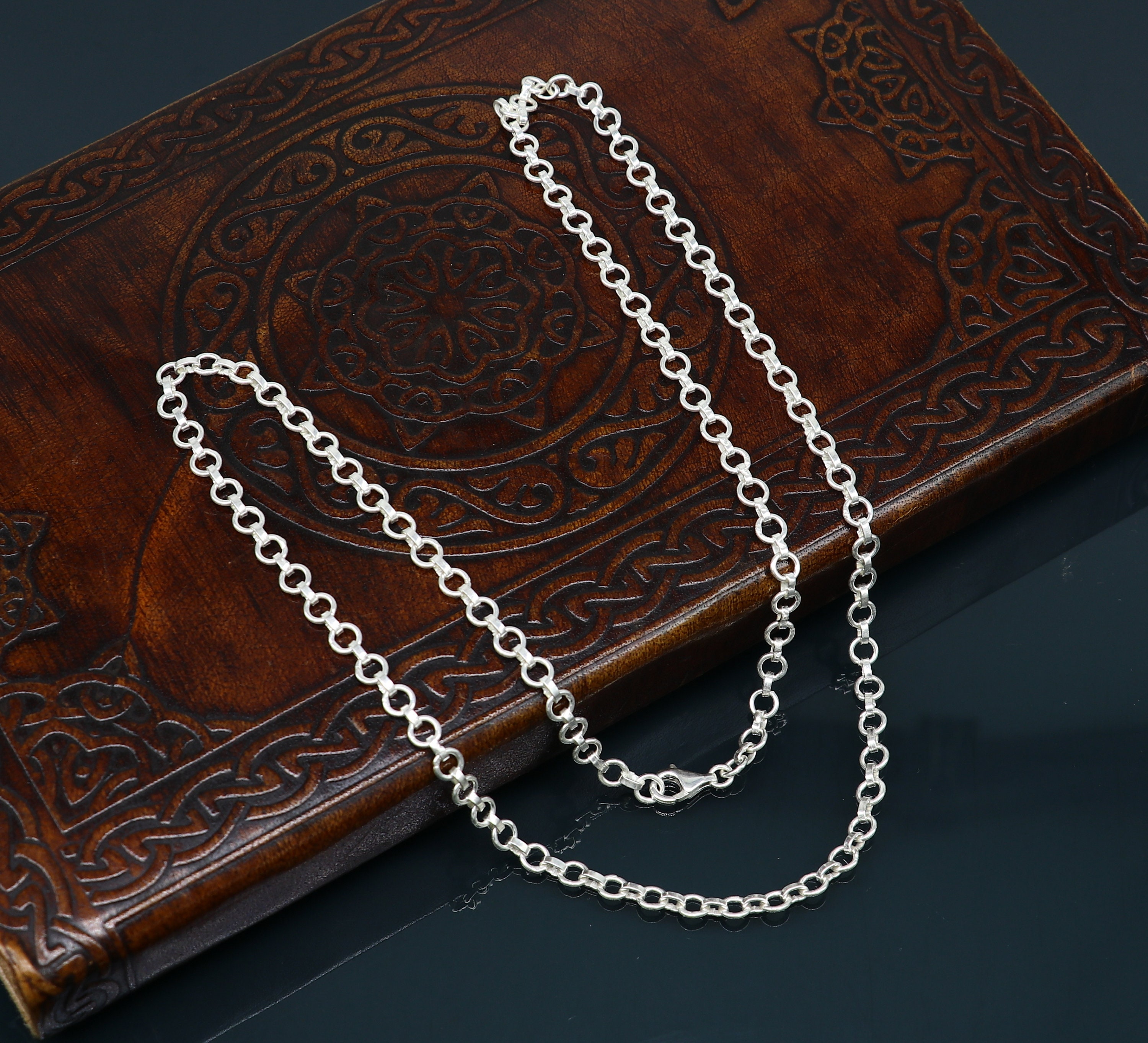 15pcs of 925 Sterling Silver Moon Extension Chains Bracelet Necklace