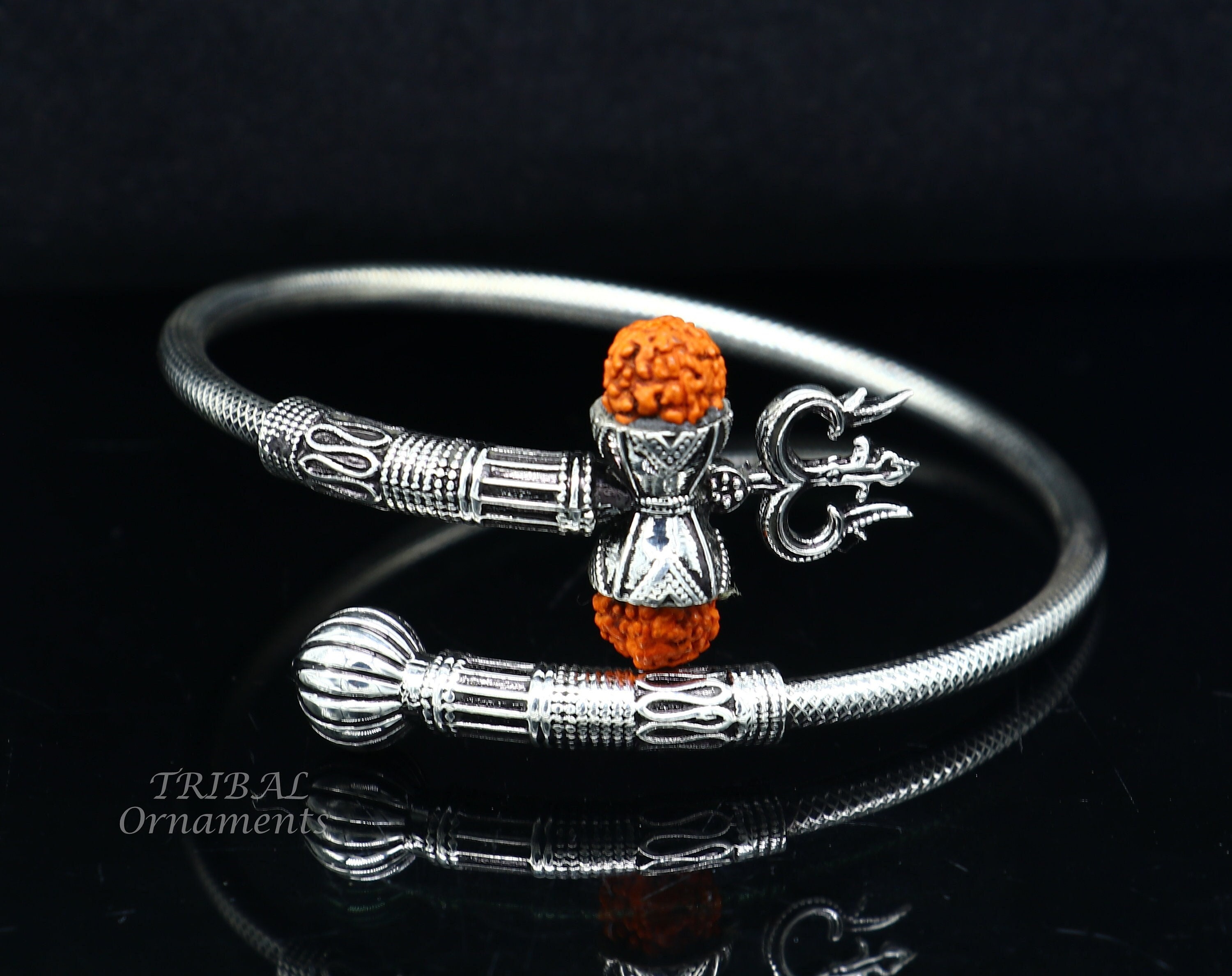 925 sterling silver Shiva Bracelet Trident bracelet,/Trishul bangle kada  nssk435 | eBay