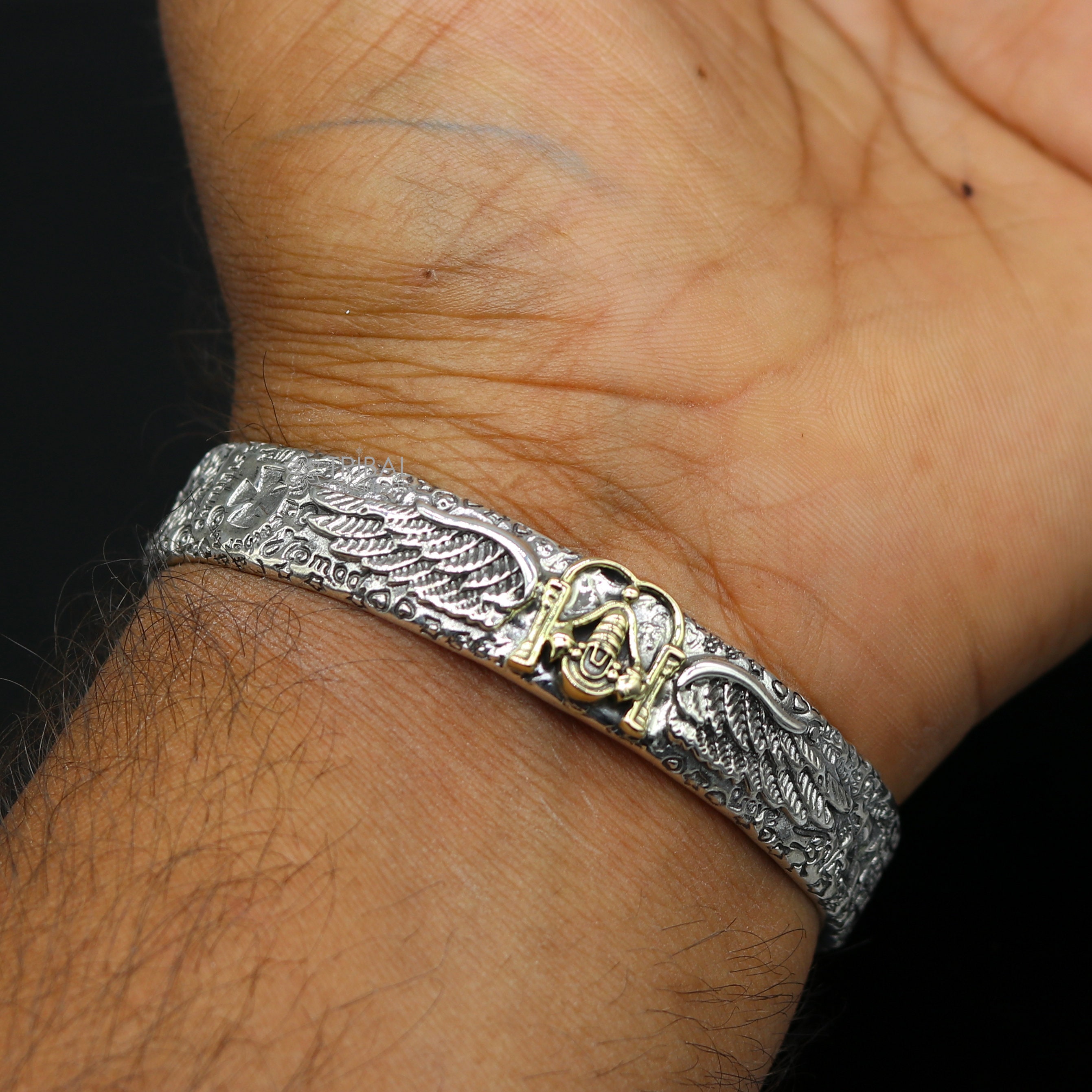 925 Sterling Silver Handmade Feather Design Lord Venkateshwara
