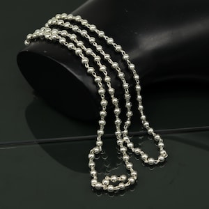 925 sterling silver handmade customized design japp mala, 108 silver beads chanting chain necklace for praying mantra to god ch78