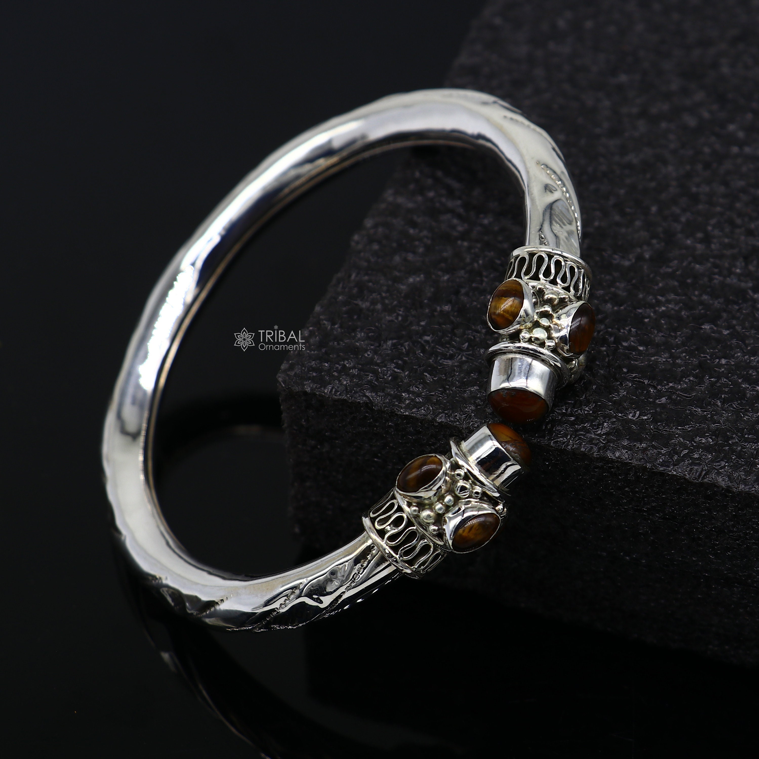925 Sterling Silver Fabulous Tiger Eyes Stone Handmade 925 Sterling Silver Fabulous Tiger Eyes Stone Handmade