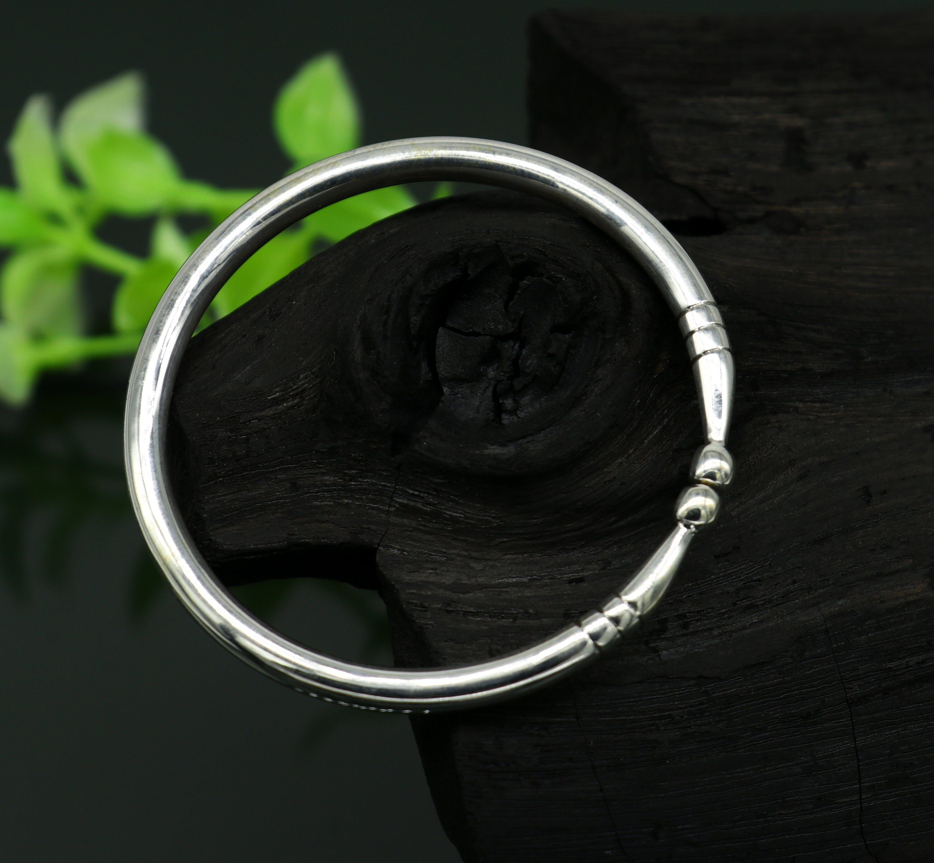Pure 925 Sterling Silver Solid Plain Shiny Design New Born